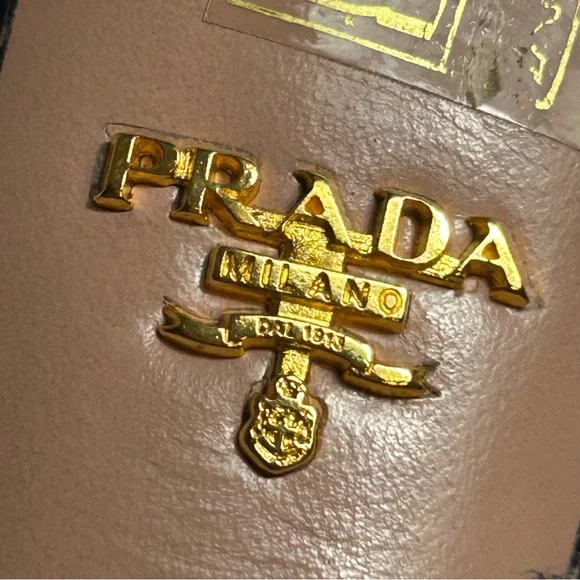 Prada Pointed Toe Kitten Heels Blue Size 36.5 US 6.5 - Picture 8 of 13